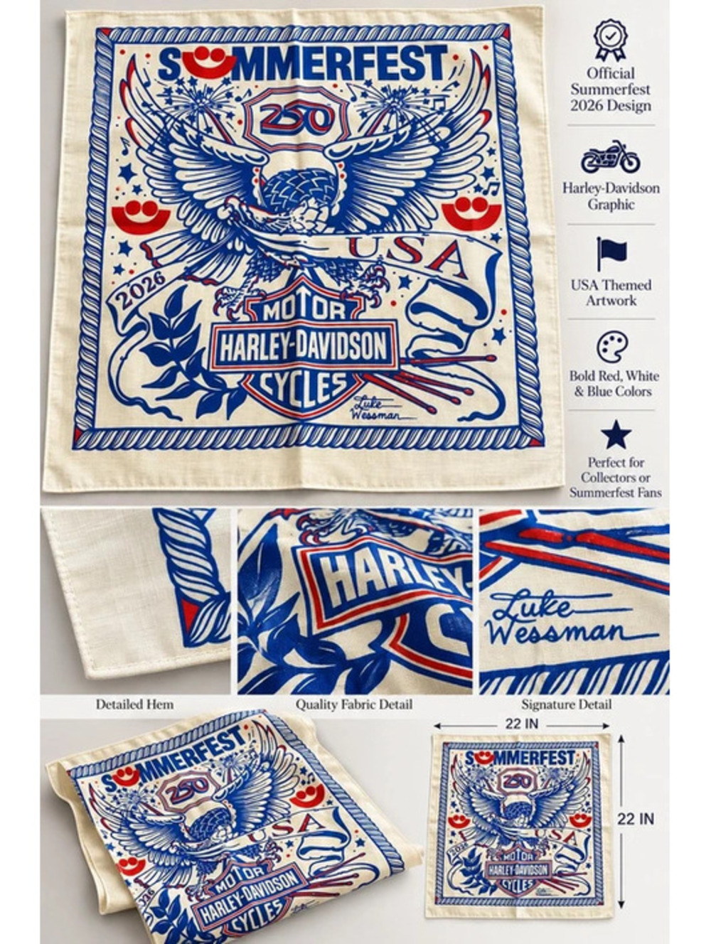Harley-Davidson Bandana Summerfest 2026